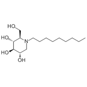 N-Nonyldeoxynojirimycin结构式