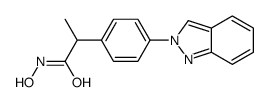 N-hydroxy-2-(4-indazol-2-ylphenyl)propanamide Structure