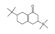 7-(tert-butyl)-3-(trimethylsilyl)-3,4,5,6,7,8-hexahydronaphthalen-1(2H)-one结构式