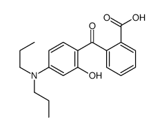 2-[4-(dipropylamino)-2-hydroxybenzoyl]benzoic acid Structure
