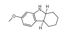 (+/-)-7-methoxy-(4ar,9ac)-1,2,3,4,4a,9a-hexahydro-carbazole结构式