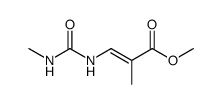 methyl (E)-2-methyl-3-(3-methylureido)acrylate Structure