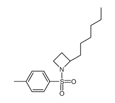 (2R)-2-hexyl-1-(4-methylphenyl)sulfonylazetidine结构式