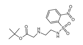 tert-butyl [2-(2-nitrophenylsulfonylamino)ethylamino]acetate Structure