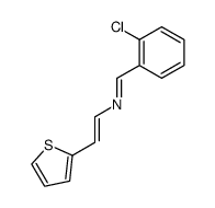 1-(2-chlorophenyl)-4-(thien-2-yl)-2-azabuta-1,3-diene Structure