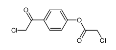 2-chloro-1-(4-chloroacetoxy-phenyl)-ethanone结构式