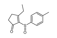 3-ethyl-2-(4-methylphenyl)sulfinylcyclopent-2-en-1-one Structure