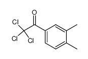 2,2,2-trichloro-1-(3,4-dimethyl-phenyl)-ethanone结构式