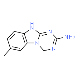 1,3,5-Triazino[1,2-a]benzimidazol-2-amine,1,4-dihydro-7-methyl-(9CI)结构式