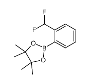 2-(2-(二氟甲基)苯基)-4,4,5,5-四甲基-1,3,2-二氧杂硼烷结构式