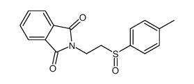 2-[2-(4-methylphenyl)sulfinylethyl]isoindole-1,3-dione结构式