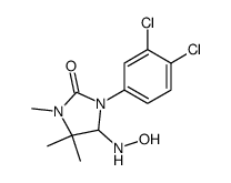1-(3,4-dichlorophenyl)-5-(hydroxyamino)-3,4,4-trimethylimidazolidin-2-one结构式