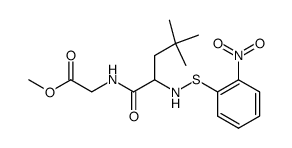 2-nitrobenzenesulfenyl-L-neopentylglycyl-glycine methyl ester结构式