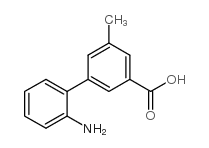 2-氨基-5-甲基联苯-3-羧酸结构式