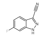 6-氟-3-氰基-1H-吲唑结构式