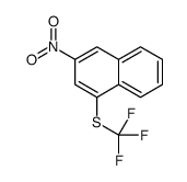 3-nitro-1-(trifluoromethylsulfanyl)naphthalene Structure
