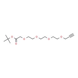 Propargyl-PEG3-OCH2-Boc结构式