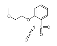 邻-(2-甲氧基乙氧基)苯磺酰异氰酸酯结构式