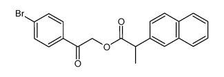 p-bromophenacyl ester α-(2-naphthyl)-propionic acid Structure