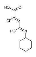 2-chloro-4-(cyclohexylamino)-4-oxobut-2-enoic acid Structure