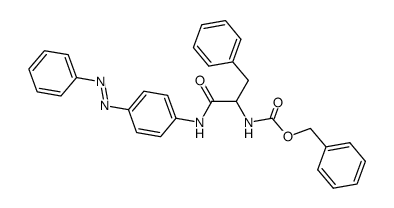 N-Benzyloxycarbonyl-DL-phenylalanin-<4-phenylazo-phenylamid>结构式