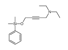 4-[dimethyl(phenyl)silyl]oxy-N,N-diethylbut-2-yn-1-amine结构式