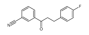 3'-CYANO-3-(4-FLUOROPHENYL)PROPIOPHENONE Structure