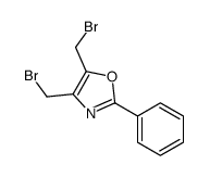 4,5-bis(bromomethyl)-2-phenyl-1,3-oxazole结构式