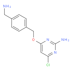 4-((4-(氨基甲基)苄基)氧基)-6-氯嘧啶-2-胺结构式