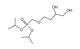 [3,4-dihydroxybutoxymethyl]-phosphonic acid diisopropyl ester结构式