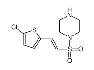 1-[2-(5-chlorothiophen-2-yl)ethenylsulfonyl]piperazine Structure