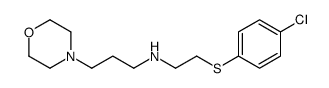 N-[2-(4-chlorophenyl)sulfanylethyl]-3-morpholin-4-ylpropan-1-amine结构式