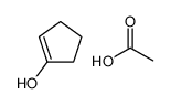 acetic acid,cyclopenten-1-ol Structure