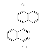 2-(4-chloro-[1]naphthoyl)-benzoic acid结构式