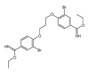 ethyl 3-bromo-4-[3-[2-bromo-4-(C-ethoxycarbonimidoyl)phenoxy]propoxy]benzenecarboximidate Structure