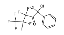 1,1-dichloro-3,3,4,4,5,5,5-heptafluoro-1-phenylpentan-2-one结构式