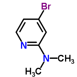 4-溴-N,N-二甲基吡啶-2-胺结构式