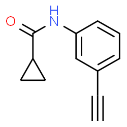 N-(3-乙炔基苯基)环丙烷甲酰胺结构式