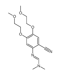 N'-[2-cyano-4,5-bis(2-methoxyethoxy)phenyl]-N,N-dimethylmethanimidamide结构式