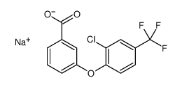 sodium,3-[2-chloro-4-(trifluoromethyl)phenoxy]benzoate结构式