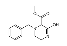 1-Benzyl-3-oxo-piperazine-2-carboxylic acid methyl ester结构式