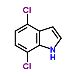4,7-二氯吲哚结构式
