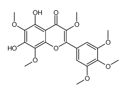 5,7-dihydroxy-3,6,8-trimethoxy-2-(3,4,5-trimethoxyphenyl)chromen-4-one Structure
