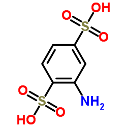 2-氨基-1,4-苯二磺酸结构式