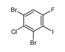 1,3-dibromo-2-chloro-5-fluoro-4-iodobenzene Structure