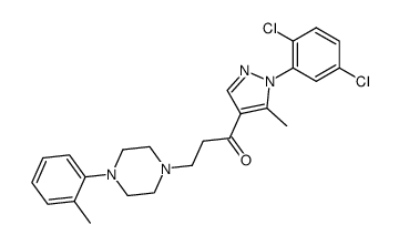 1-[1-(2,5-dichloro-phenyl)-5-methyl-1H-pyrazol-4-yl]-3-(4-o-tolyl-piperazin-1-yl)-propan-1-one结构式