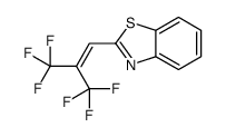 2-[3,3,3-trifluoro-2-(trifluoromethyl)prop-1-enyl]-1,3-benzothiazole结构式