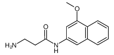 beta-alanine 4-methoxy-beta-naphthylamide Structure