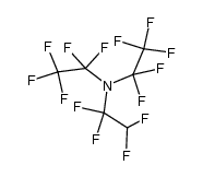 1,1,2,2,2-pentafluoro-N-(perfluoroethyl)-N-(1,1,2,2-tetrafluoroethyl)ethanamine Structure
