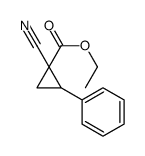 ethyl 1-cyano-2-phenylcyclopropane-1-carboxylate结构式